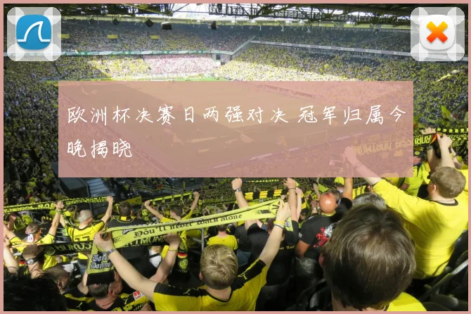 欧洲杯决赛日两强对决 冠军归属今晚揭晓