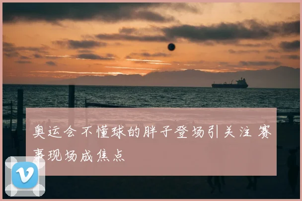 奥运会不懂球的胖子登场引关注 赛事现场成焦点